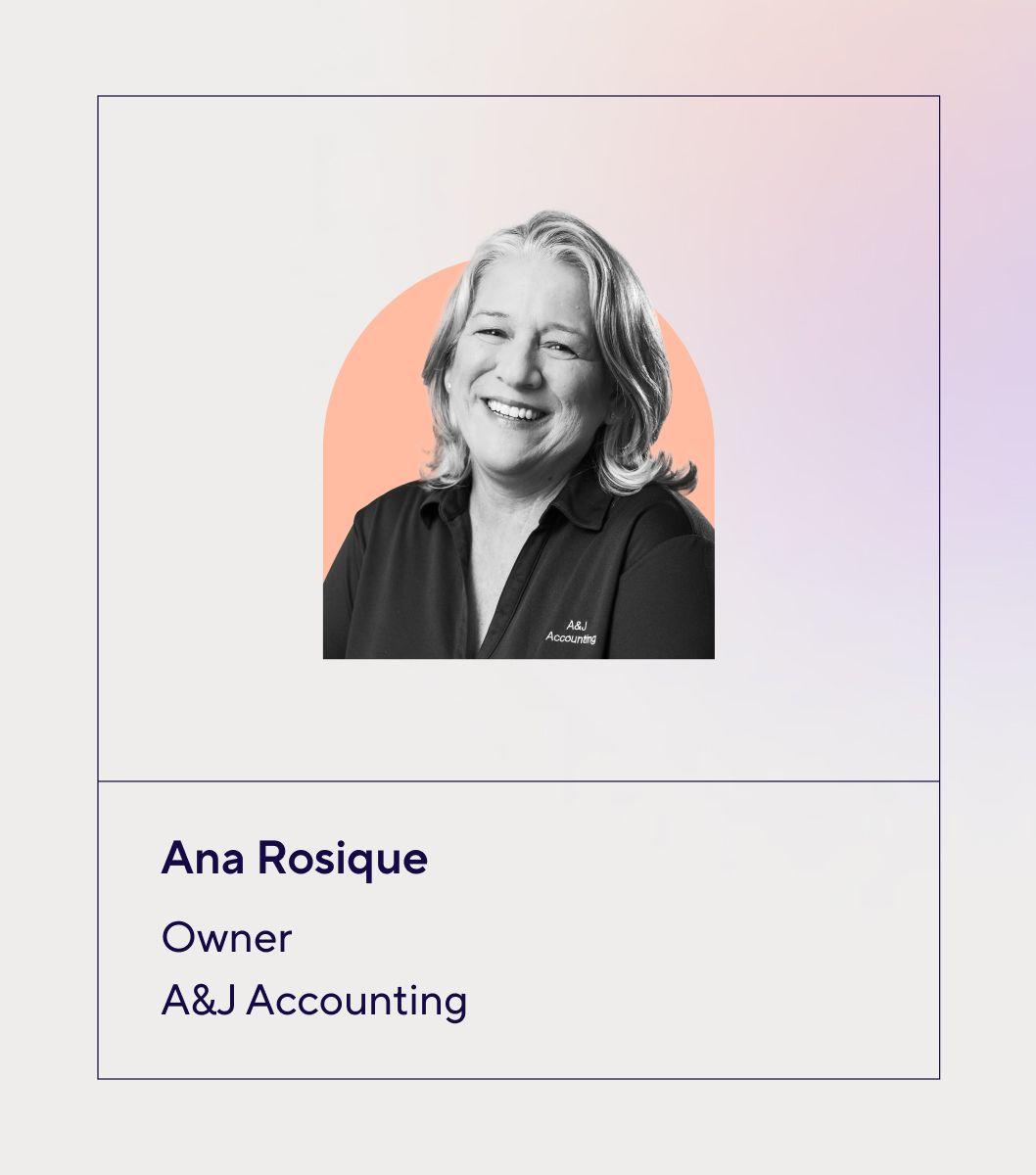 Headshot of Ana Rosique, Owner of A&J Accounting