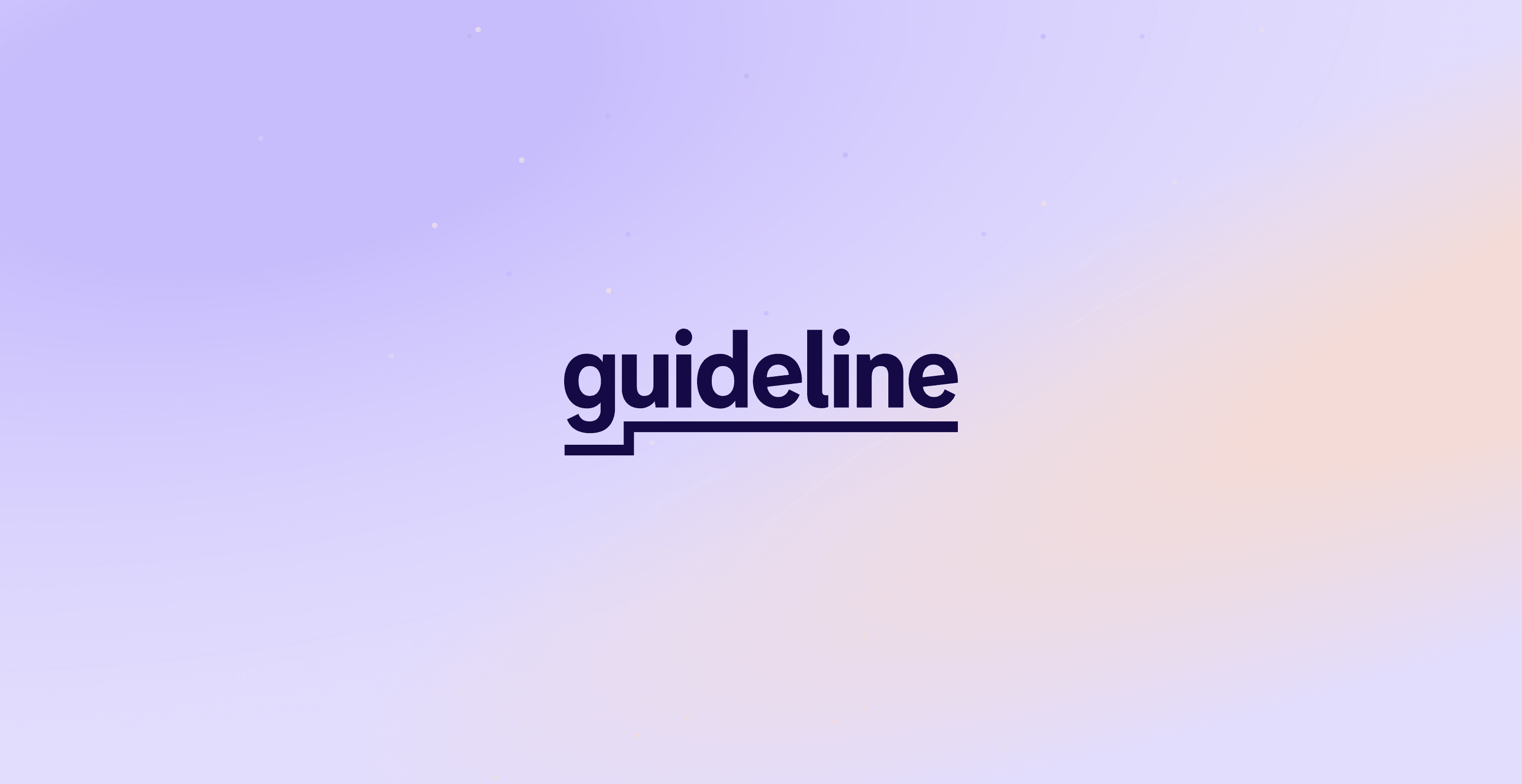 Guideline logo on a gradient