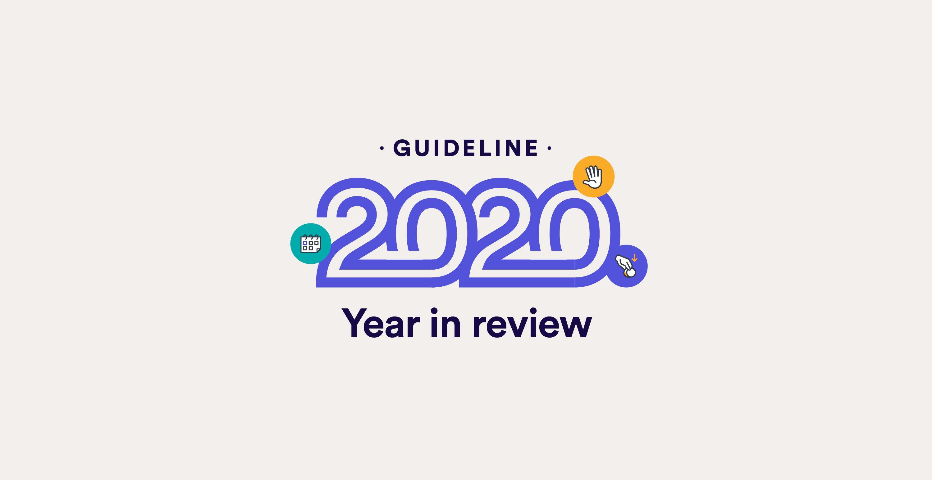 Guideline 2020 year in review logo