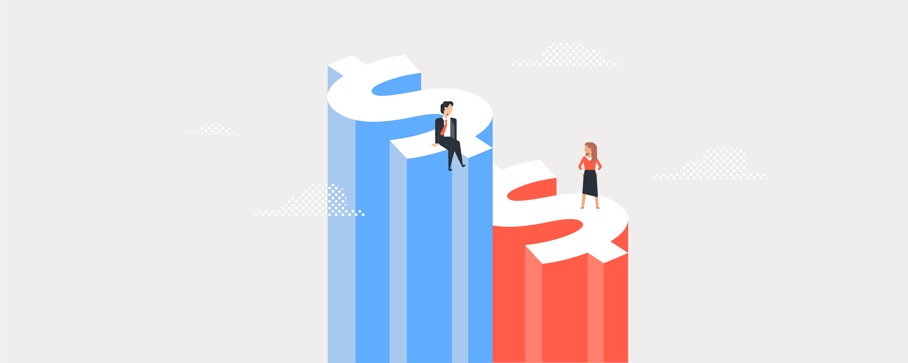 Gender pay gap illustration