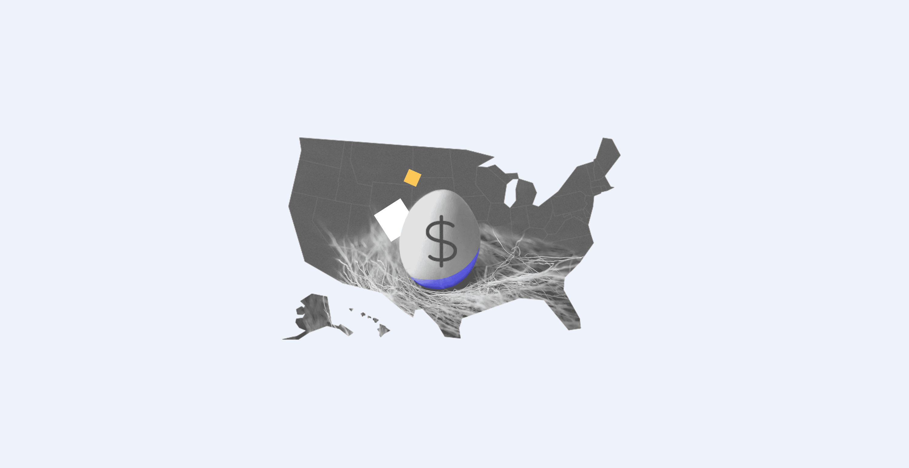 Nest Egg inside map of US