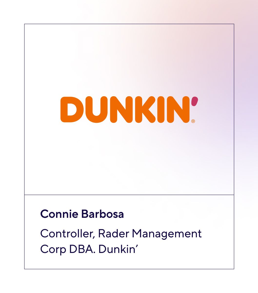 Rader Management Corp Dunkin Franchise Connie Barbosa Controller