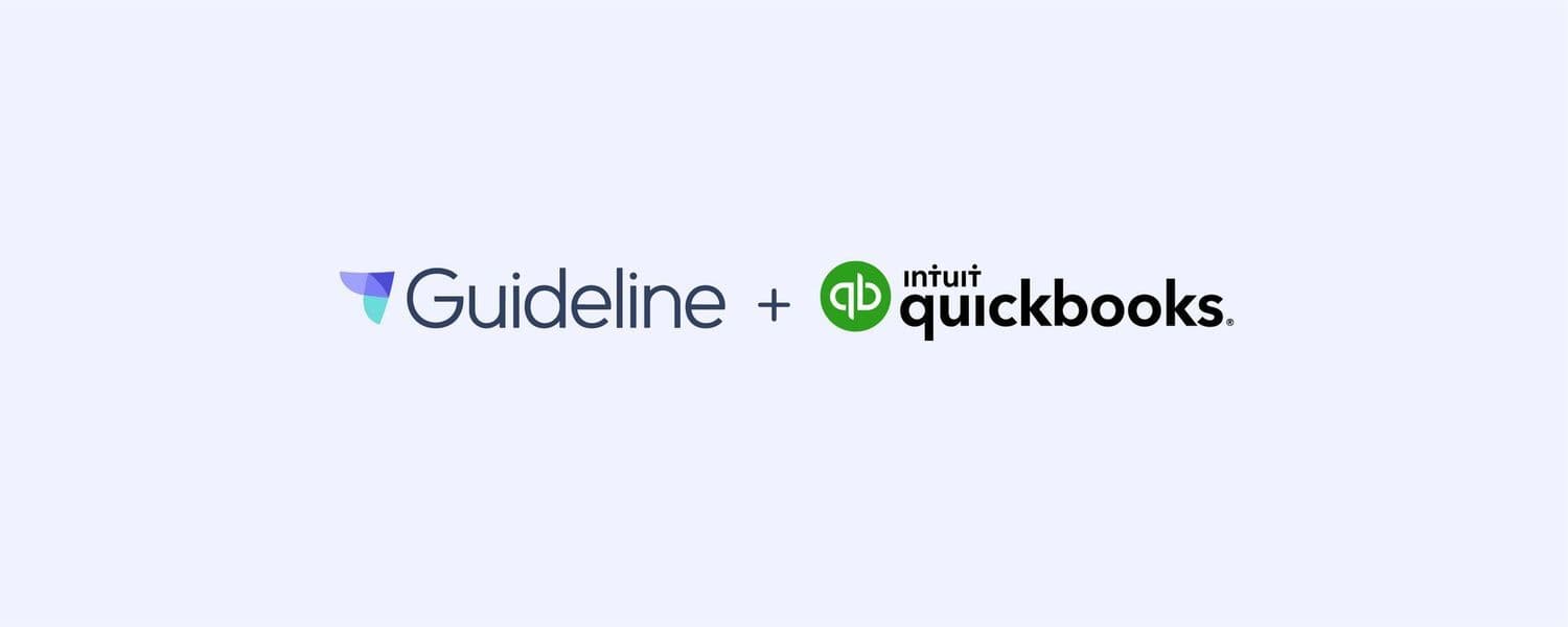 Guideline and Quickbooks logos