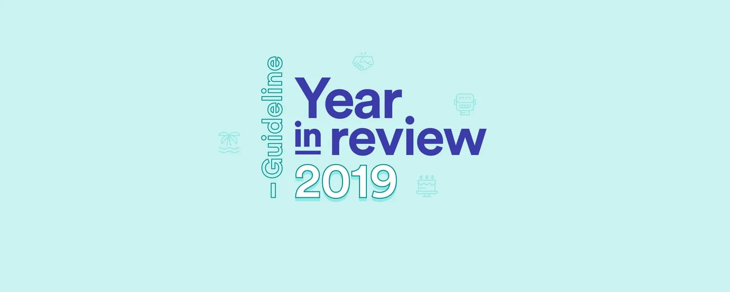 Infographic for Guideline's 2019 annual stats