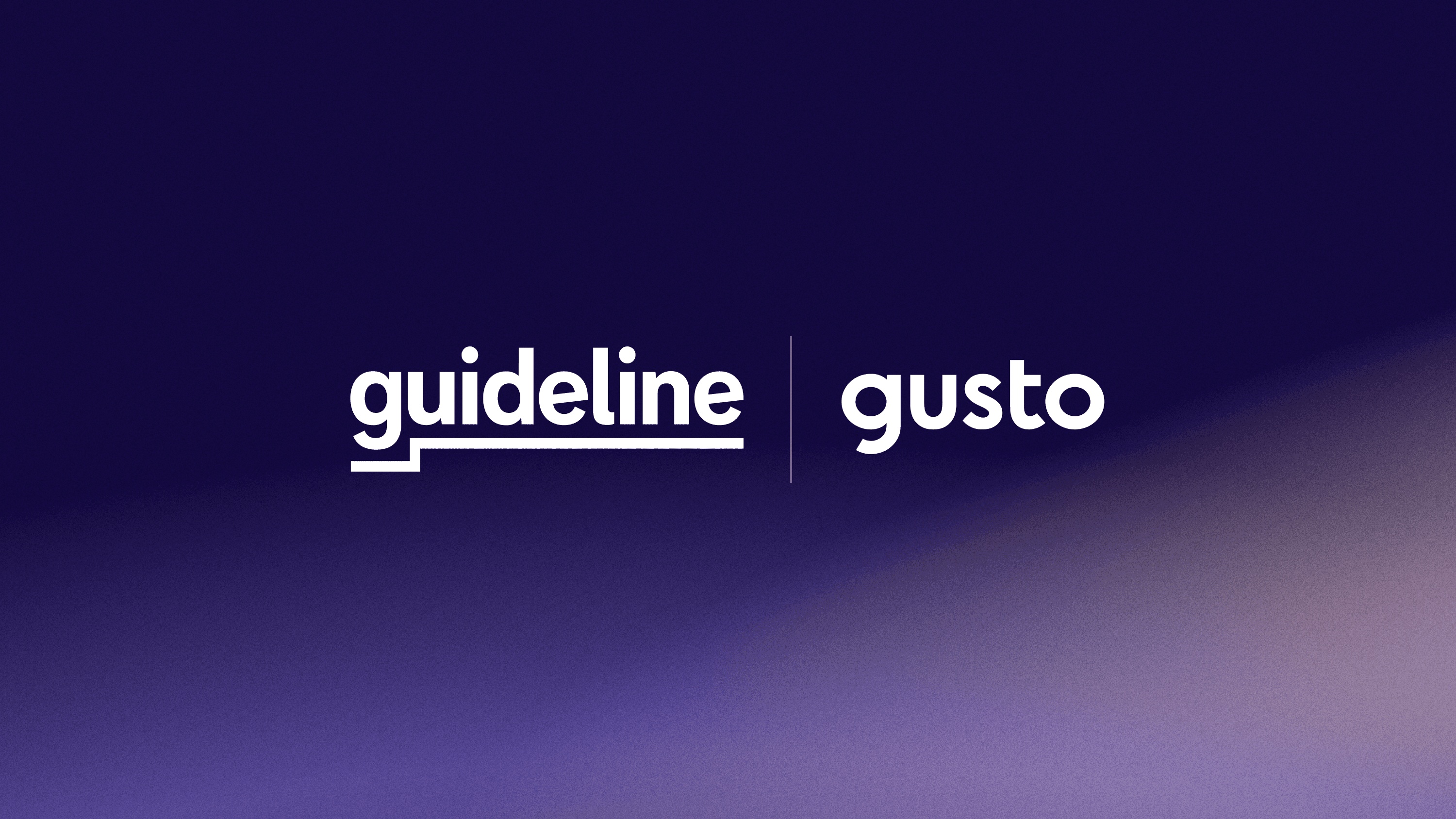 Guideline and Gusto logos