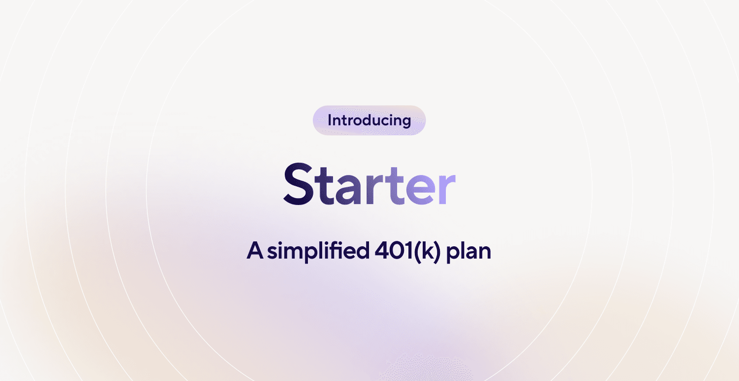 Starter 401(k) Annoucement