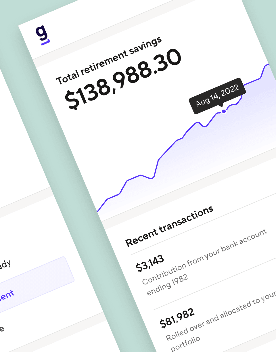 Guideline SEP IRA dashboard visual