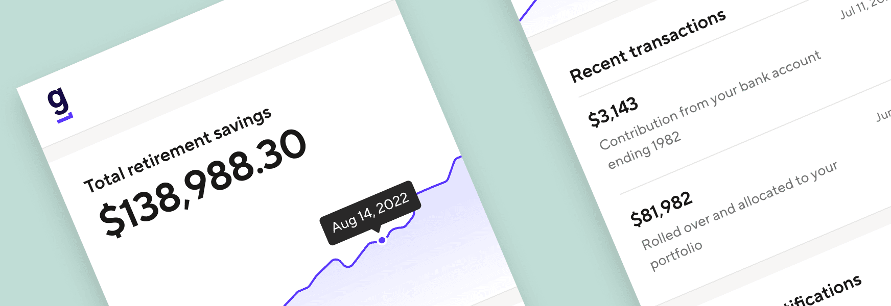 Guideline SEP IRA dashboard visual