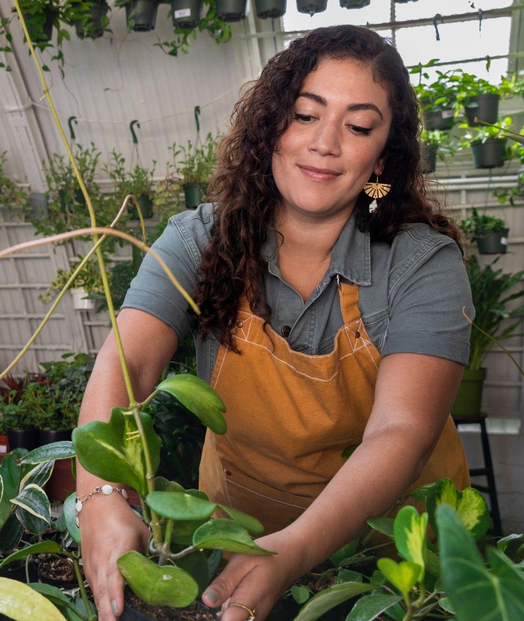 Woman gardening