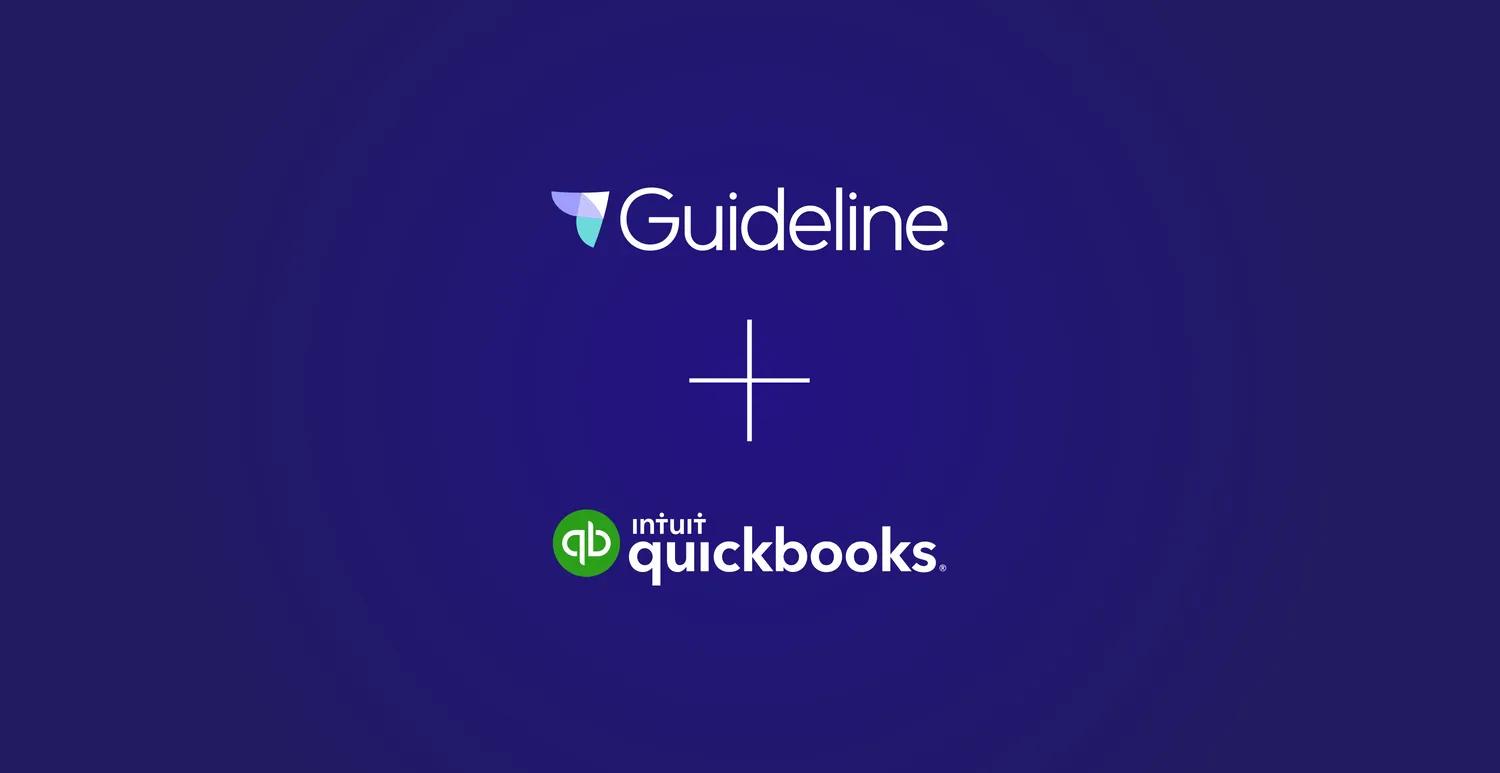 Guideline and Intuit Quickbooks logos