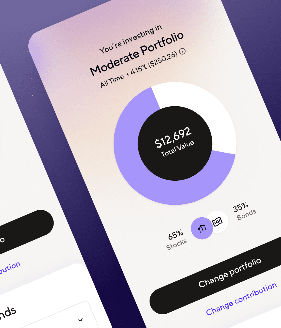 Guideline mobile app portfolio screen.